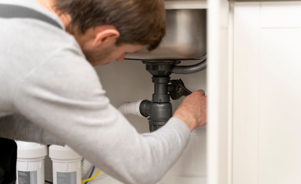 pipe leak fix water heater installation