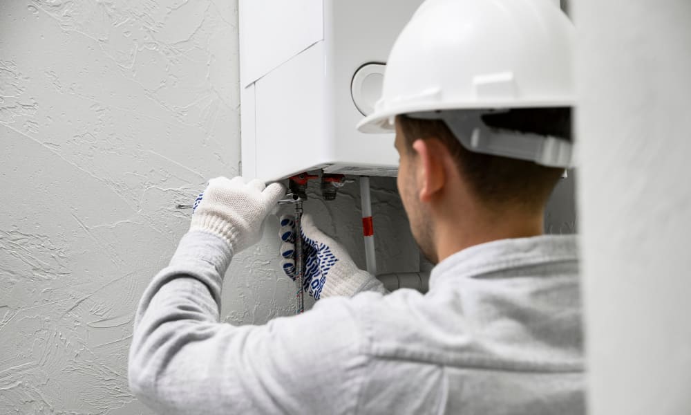 reparing water heater